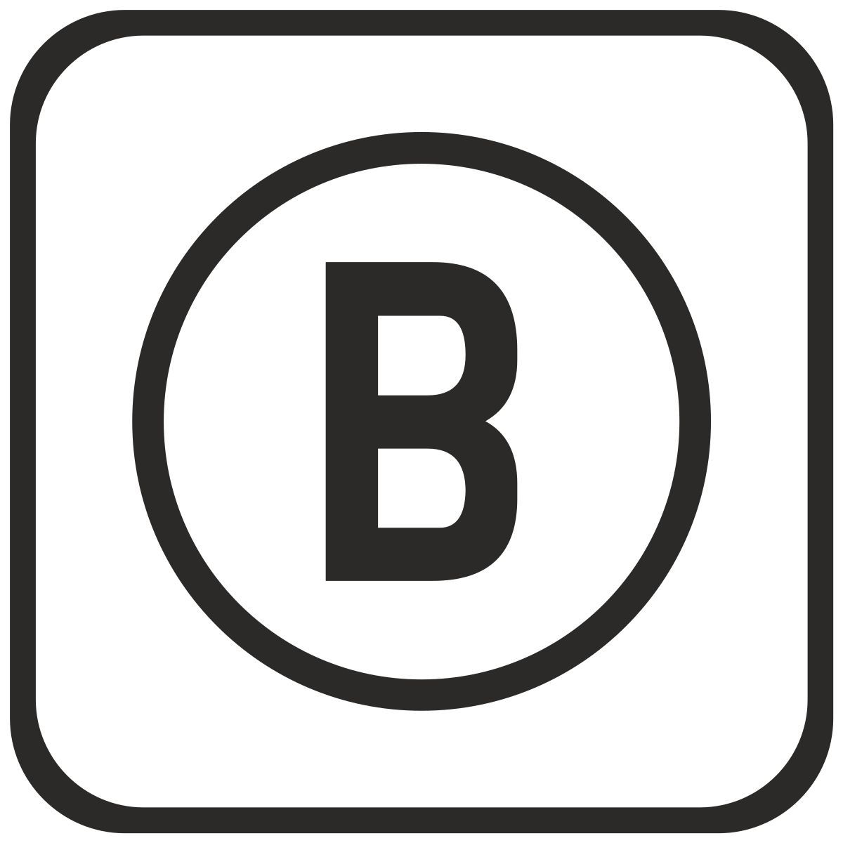 B icon