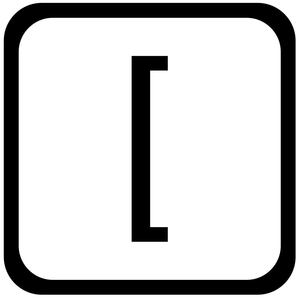 bracket icon