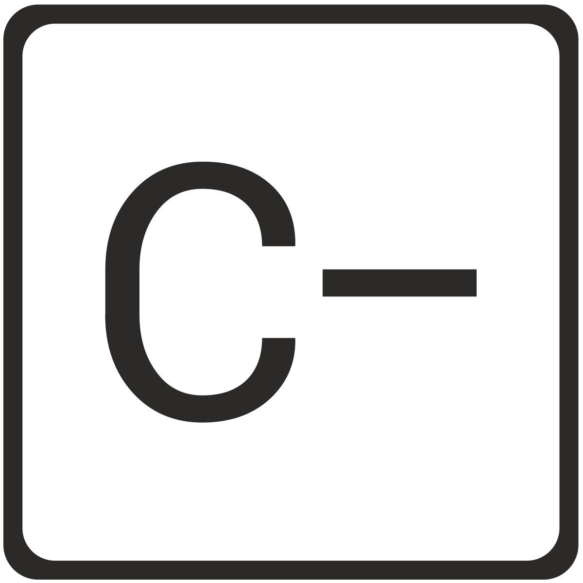 c  grade icon
