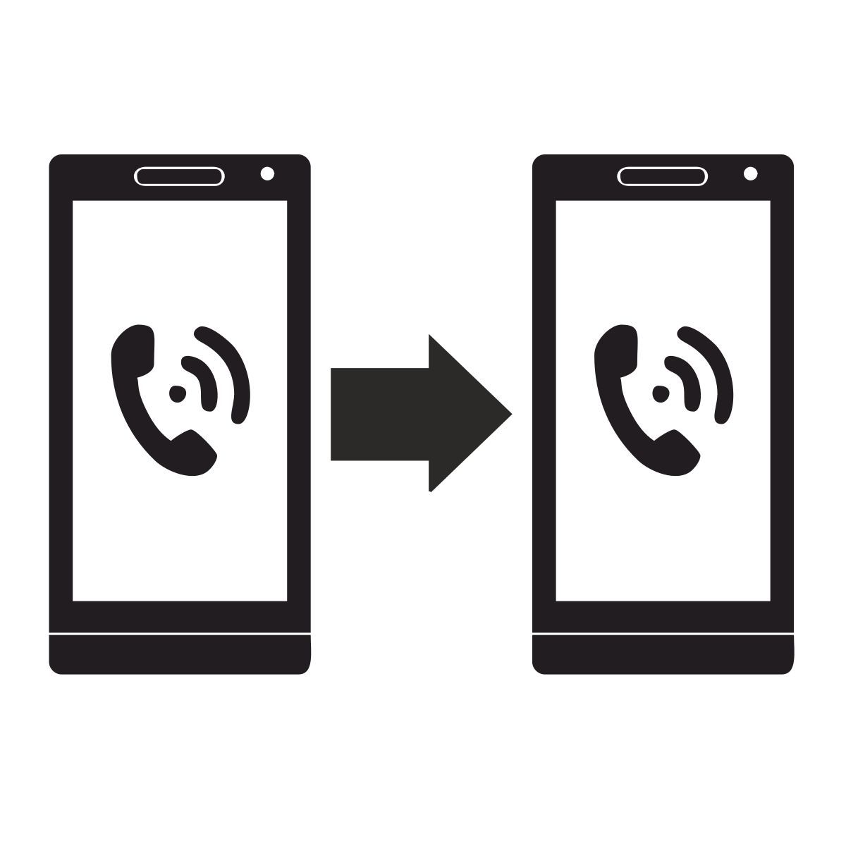 전화 연결이 끊긴 icon