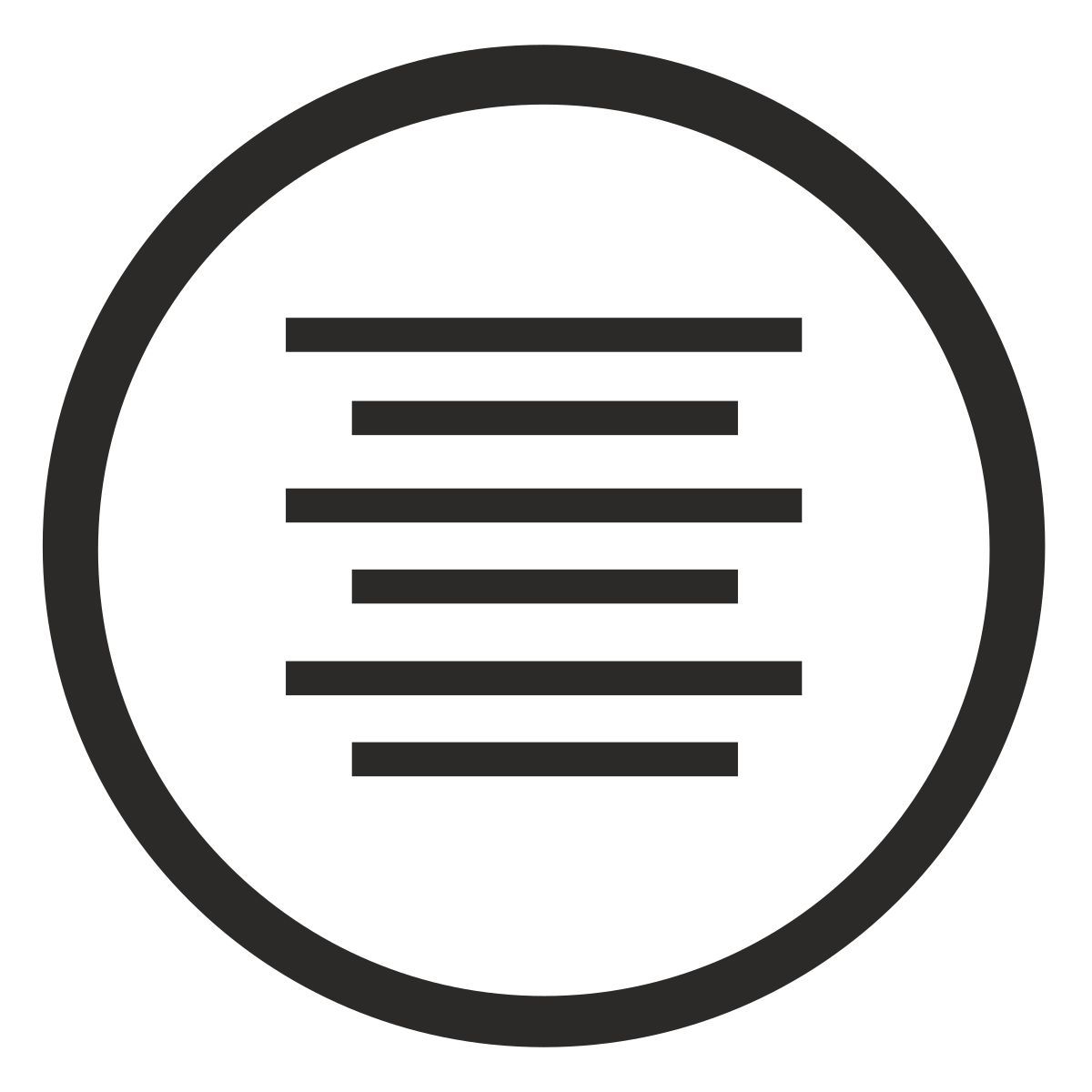 alignement central icon