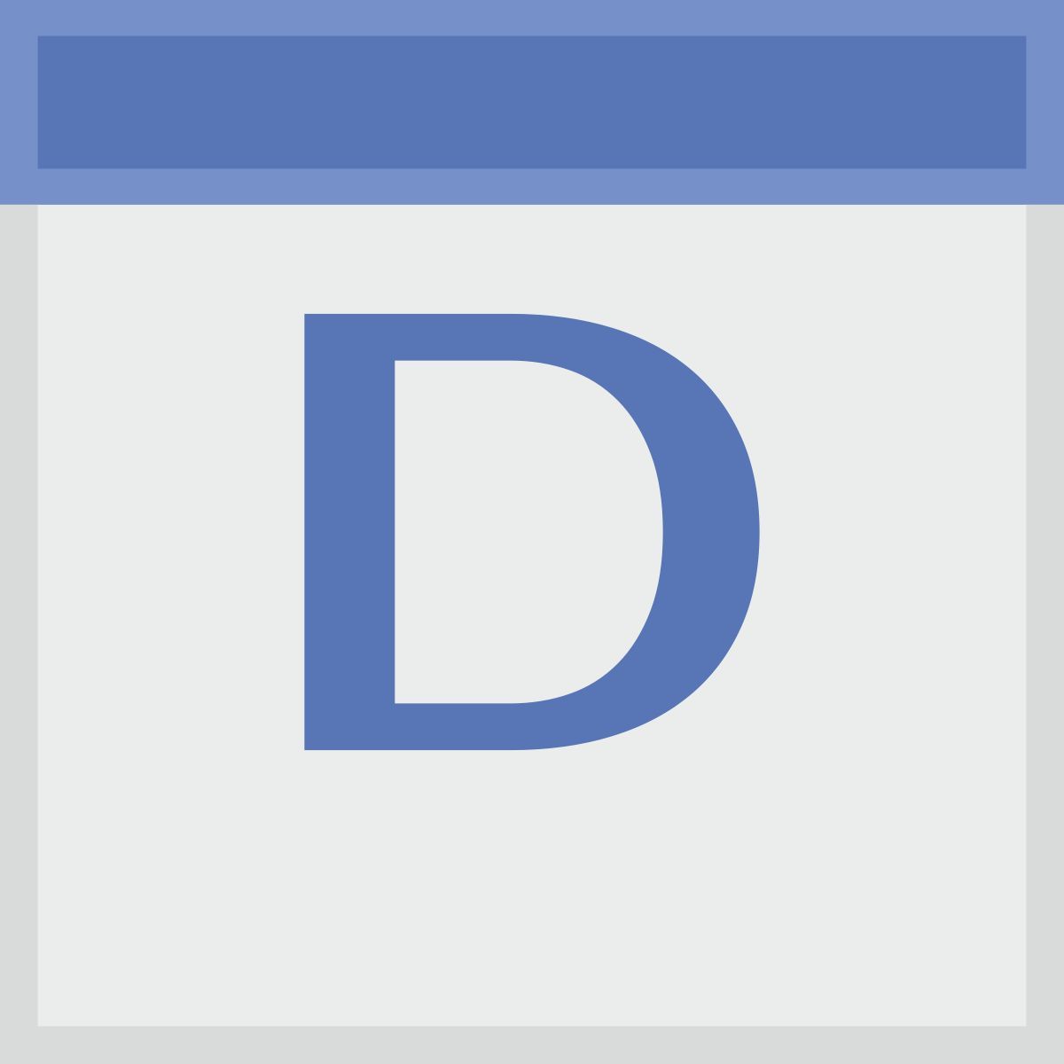 d icon