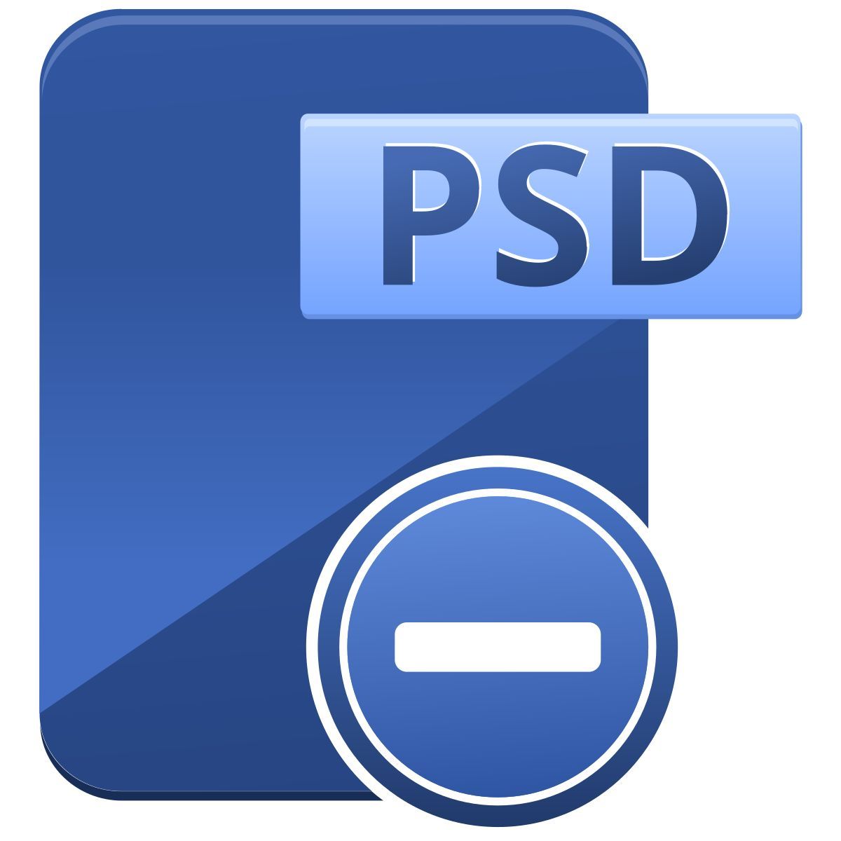 excluir arquivo psd icon