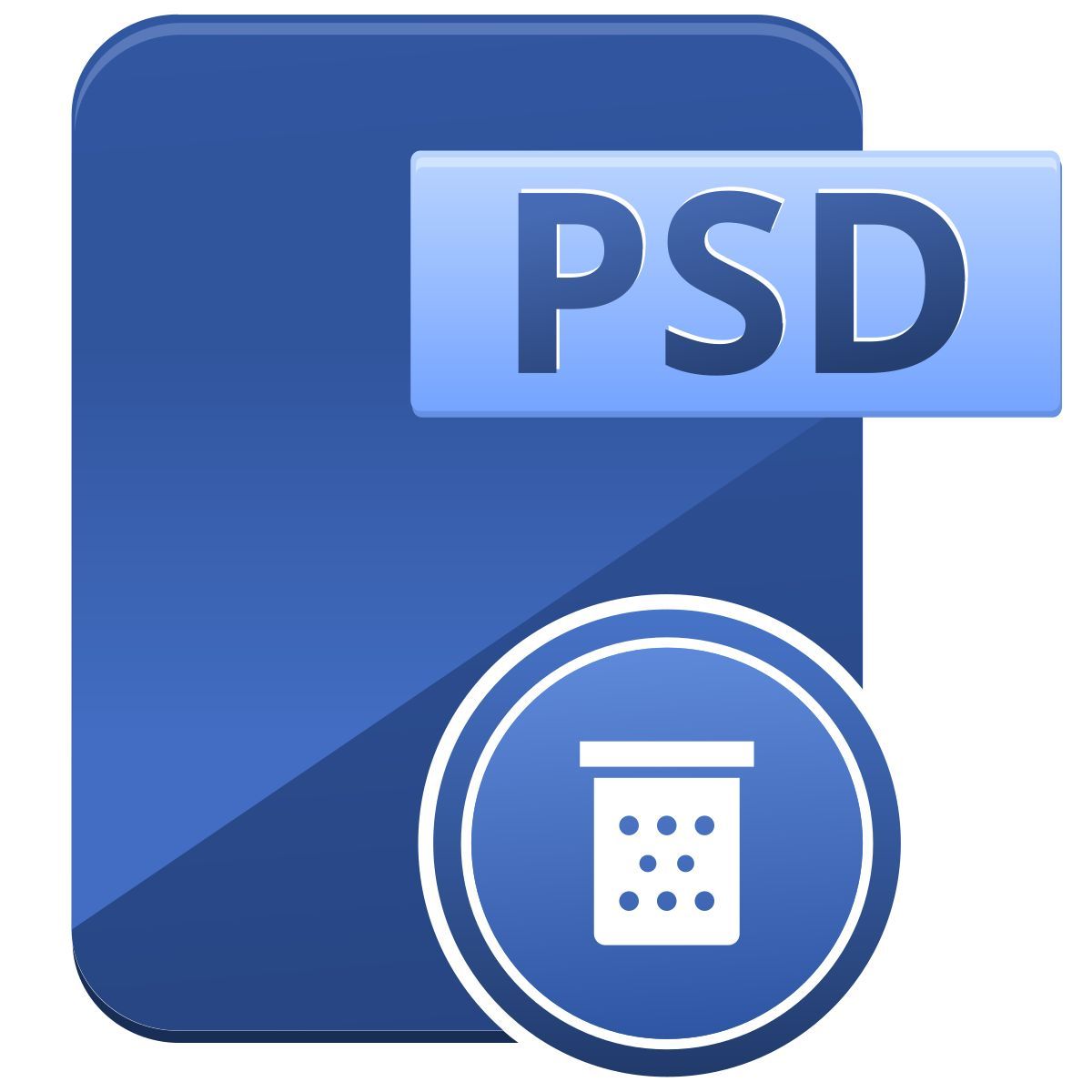 Excluir arquivo PSD icon
