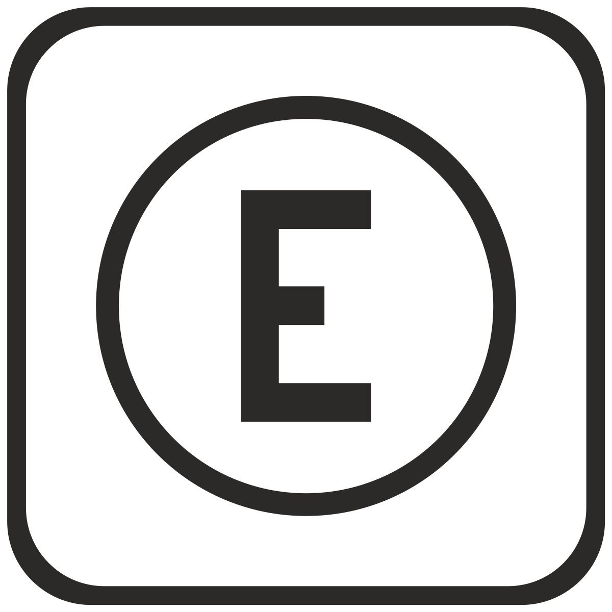 E icon
