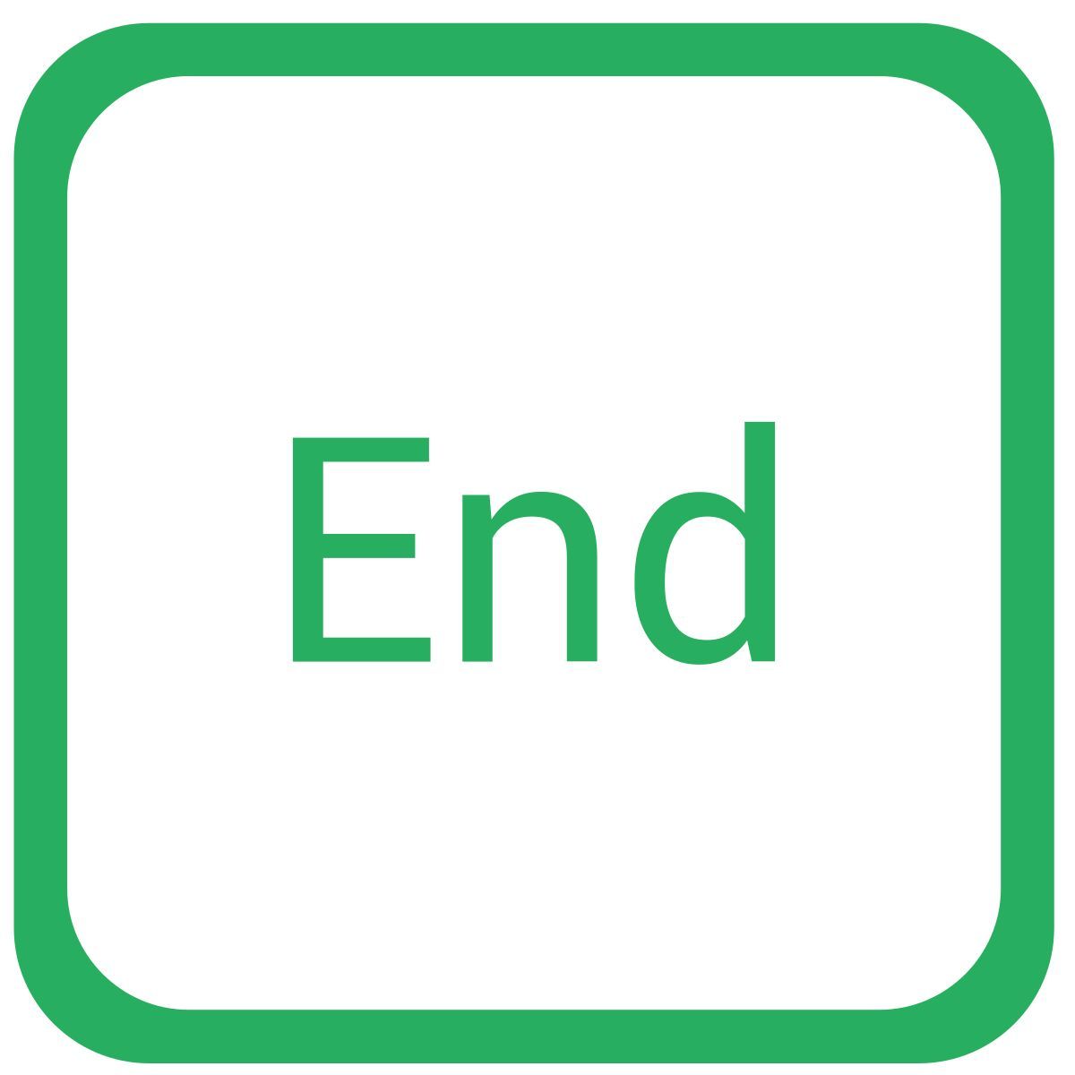 end icon