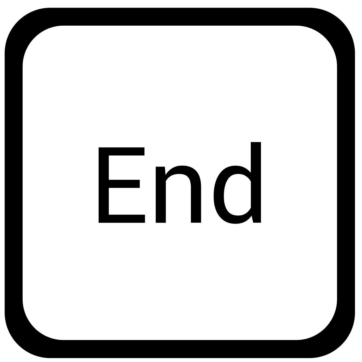 end icon
