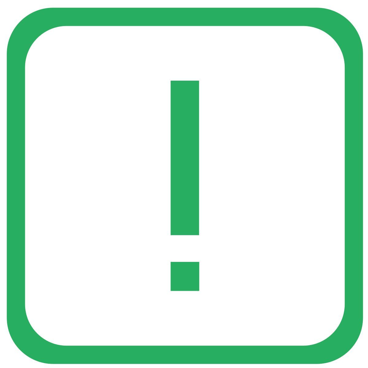 signo de exclamación icon