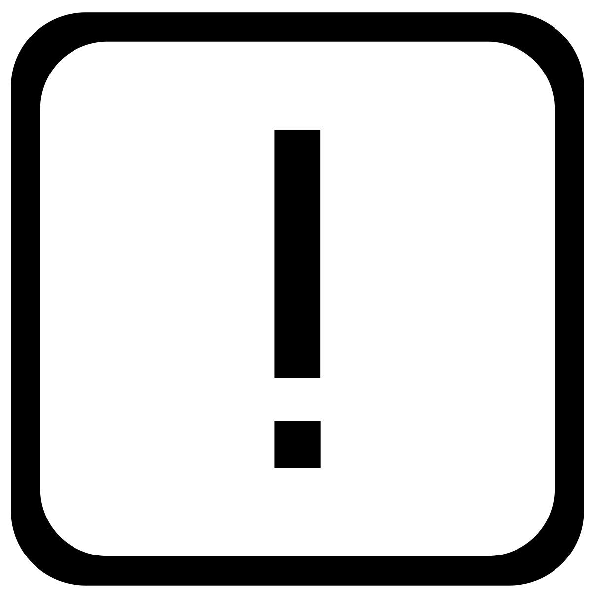 exclamation mark icon