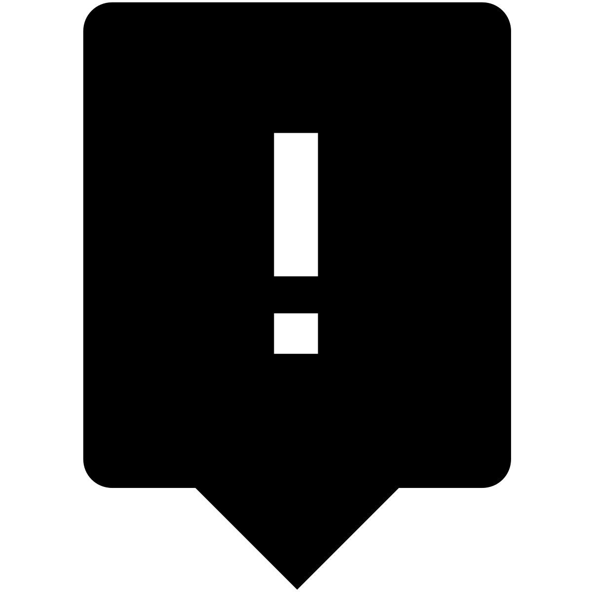signo de exclamación icon