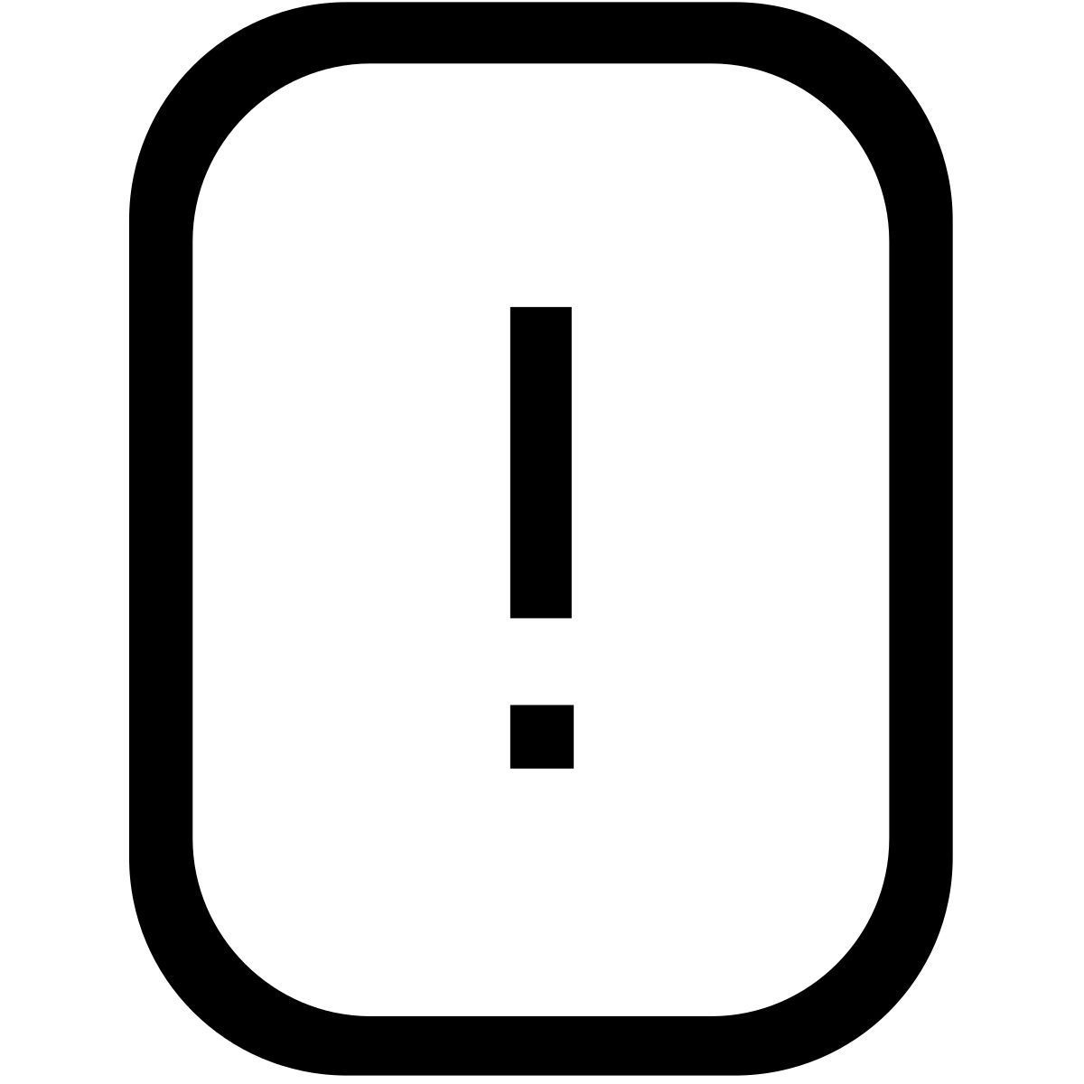 exclamation mark icon