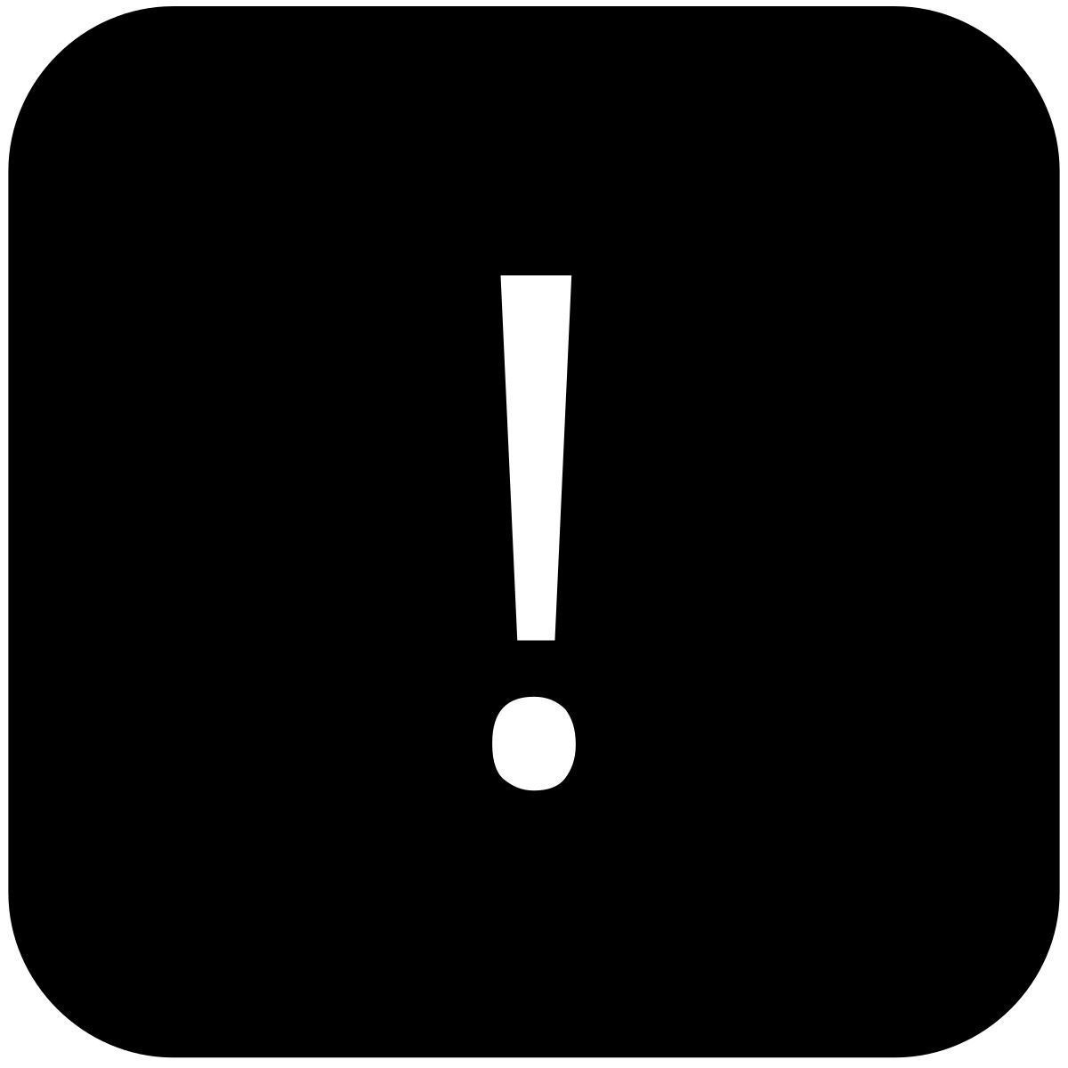 exclamation mark icon