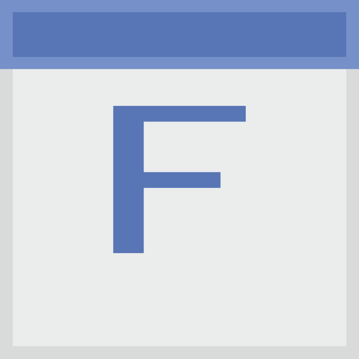 f icon