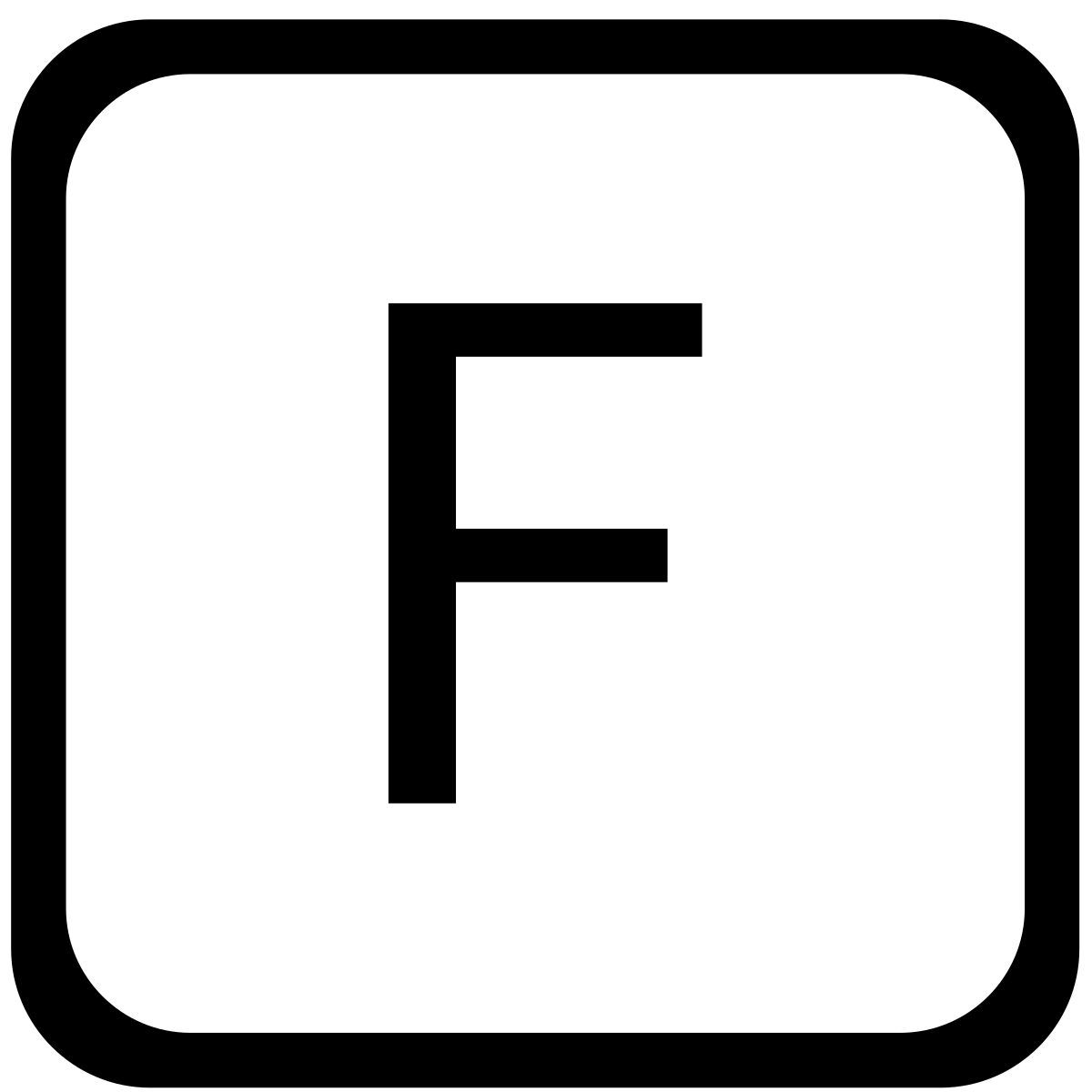 f icon