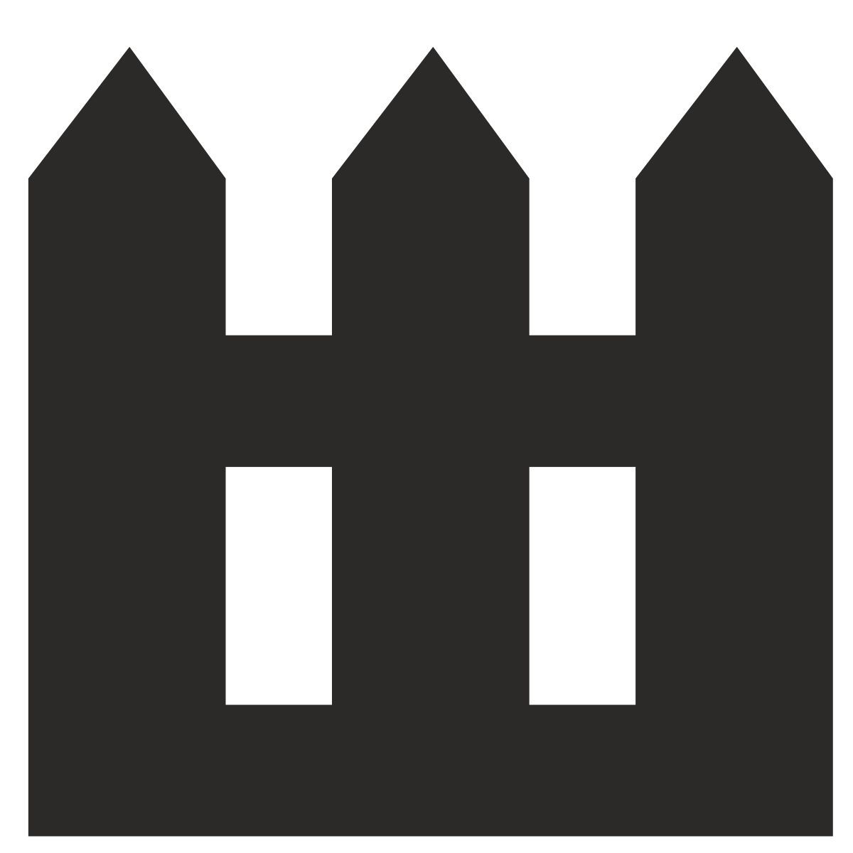 barriera difensiva legno icon
