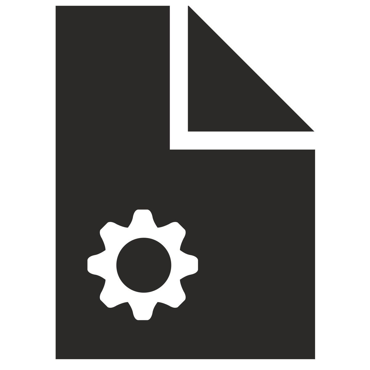 paramètres de fichier icon