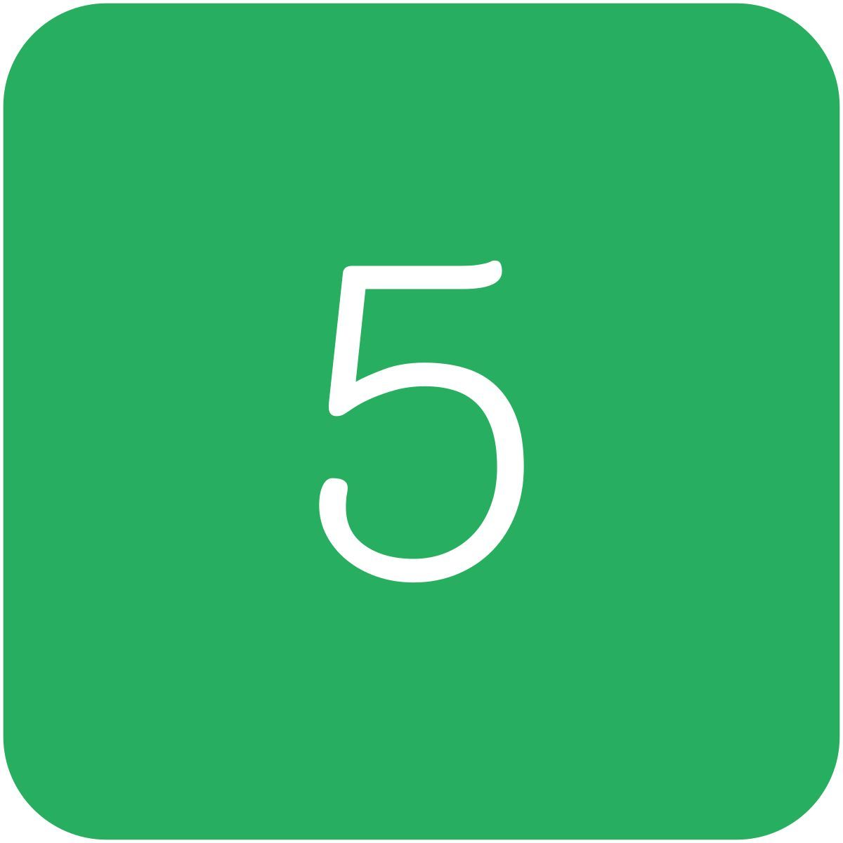 다섯 icon
