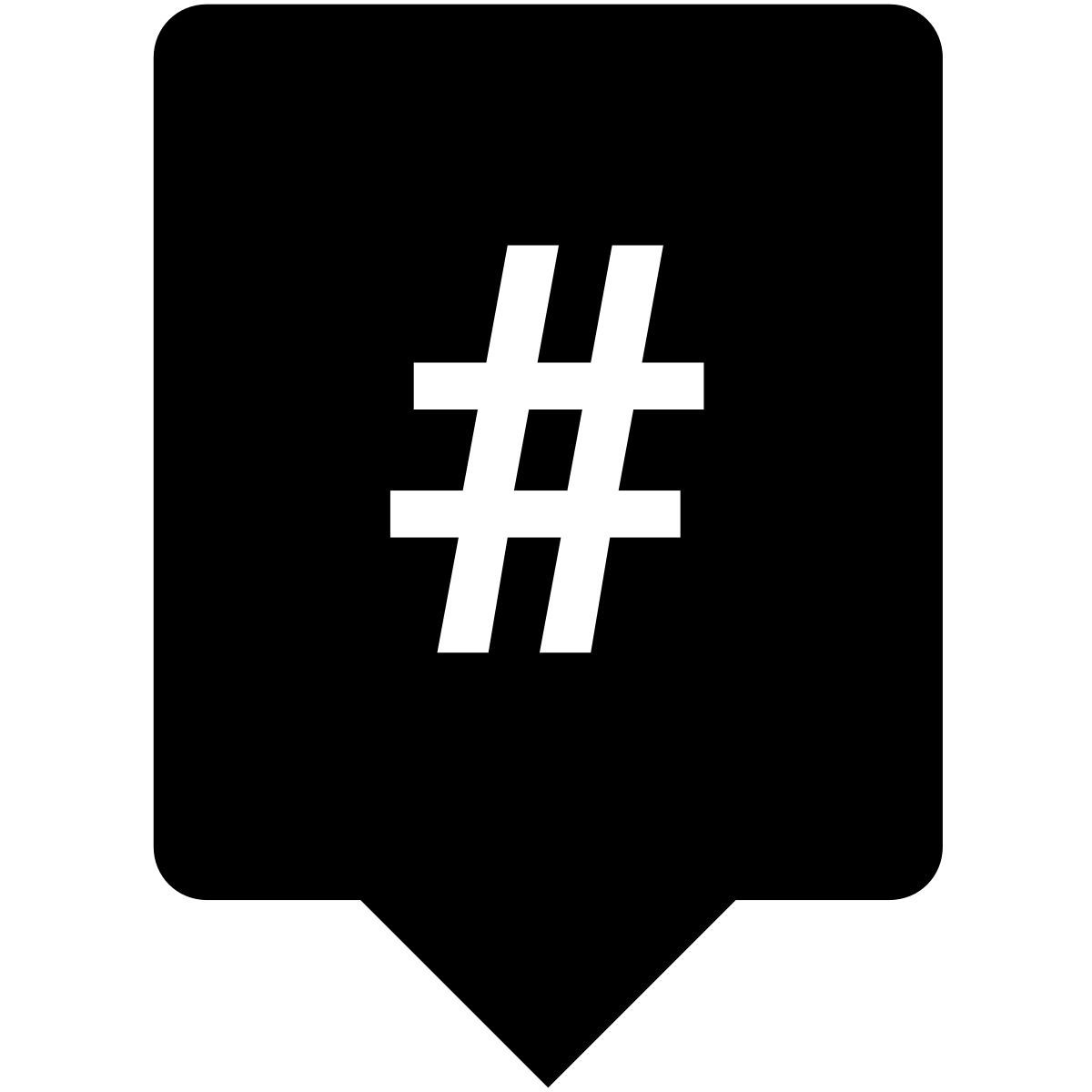 hashtag icon