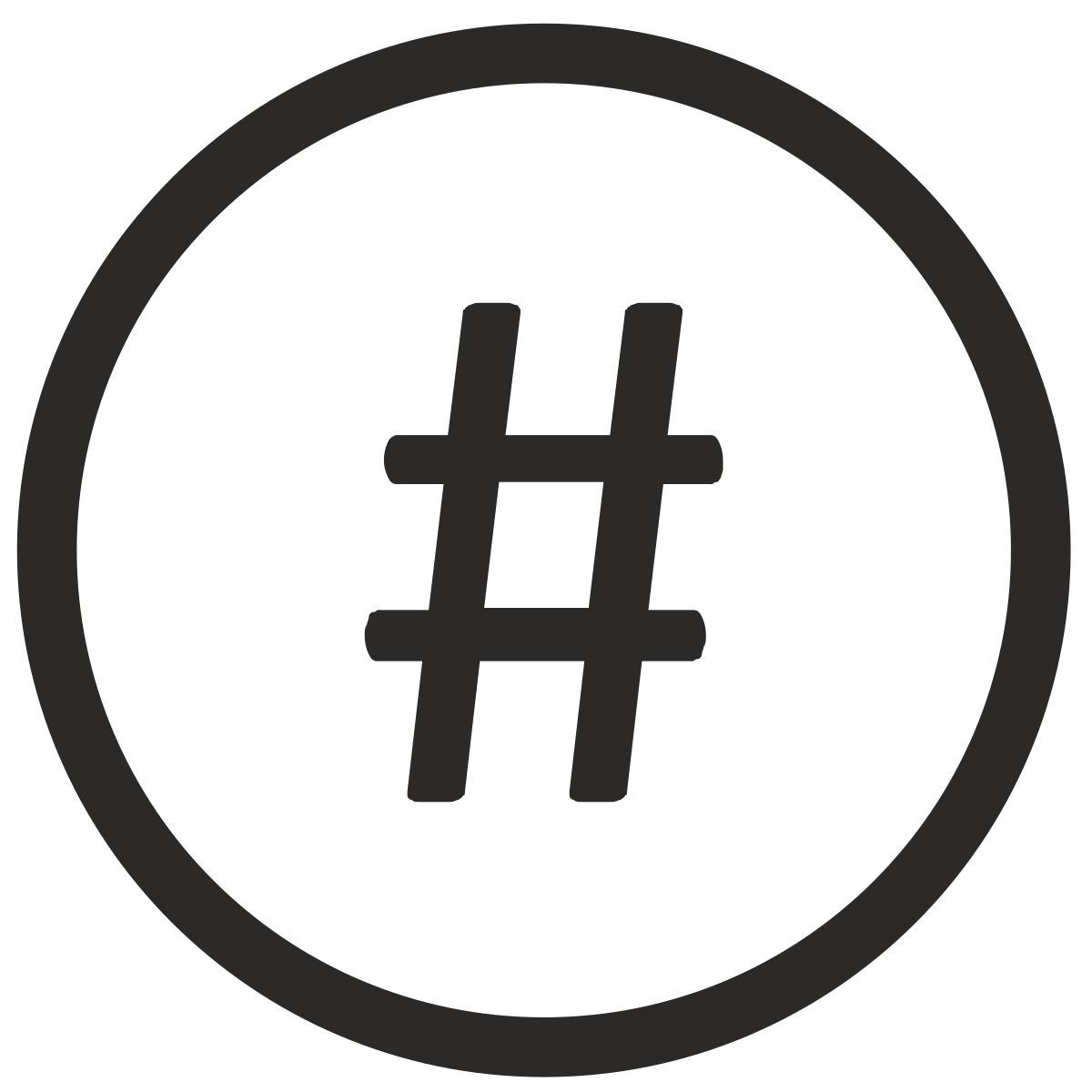 хештег icon