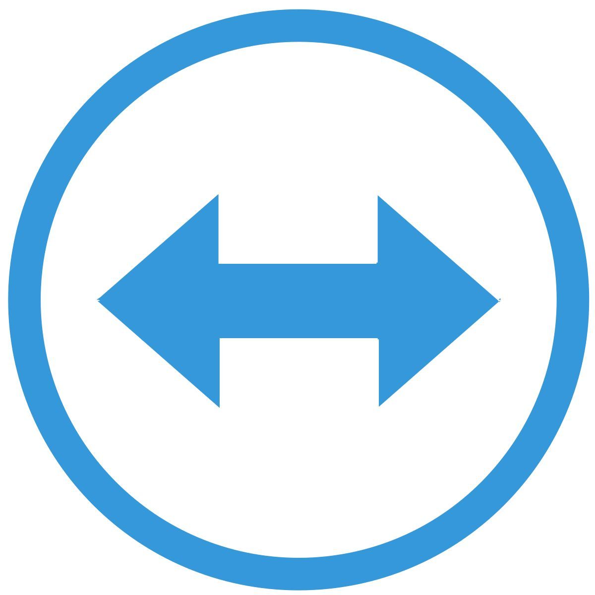 vista orizzontale icon