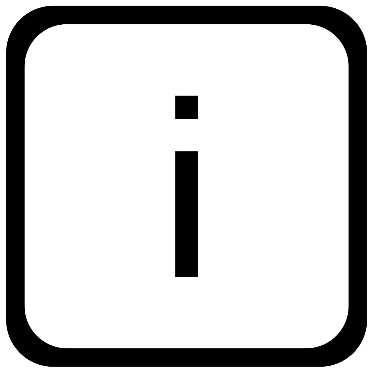 i icon