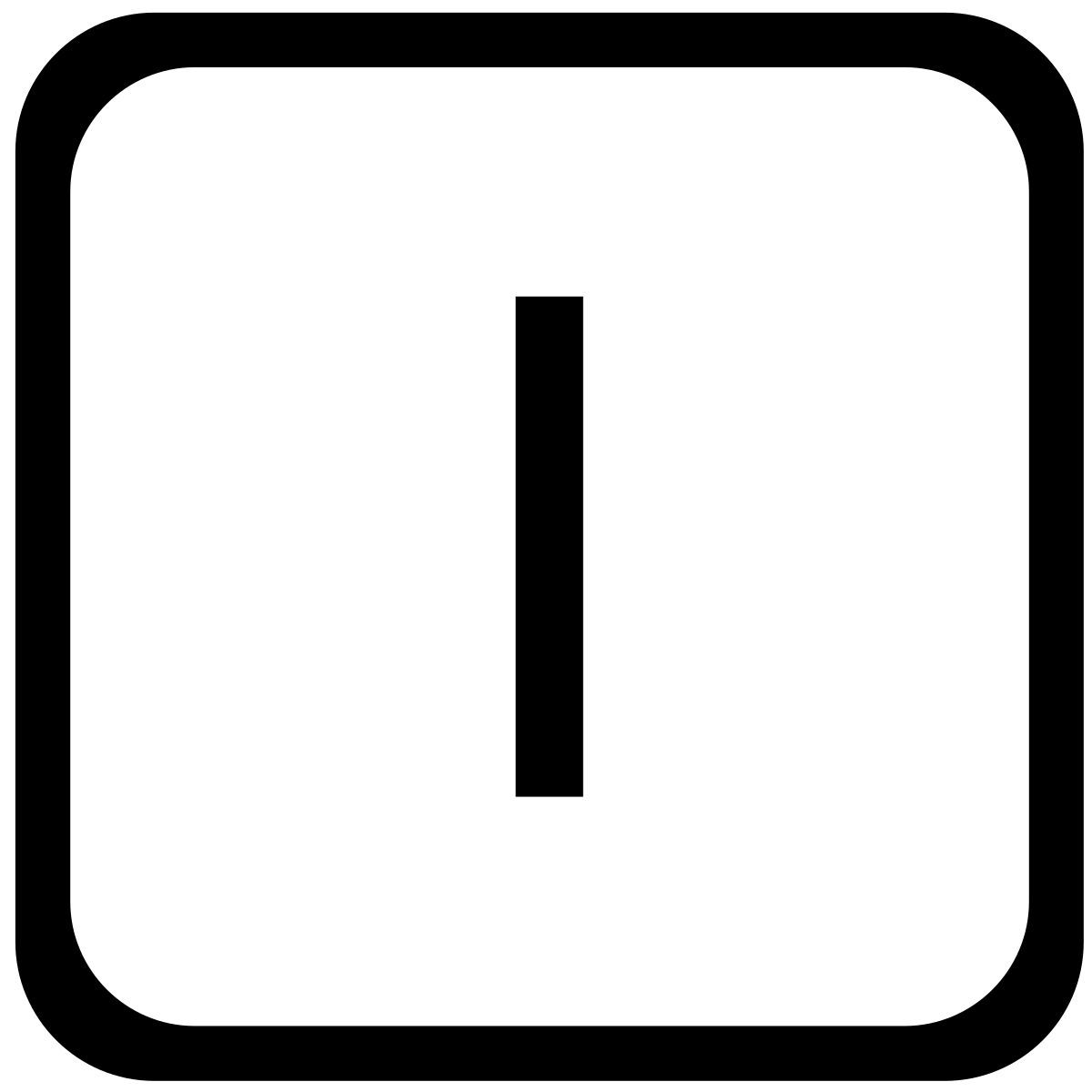 i icon