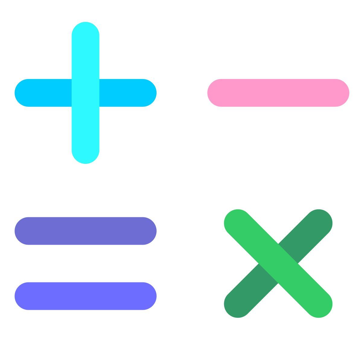 math operations icon