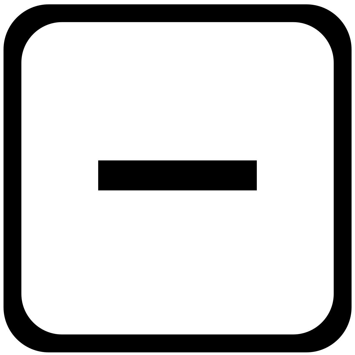 minus icon