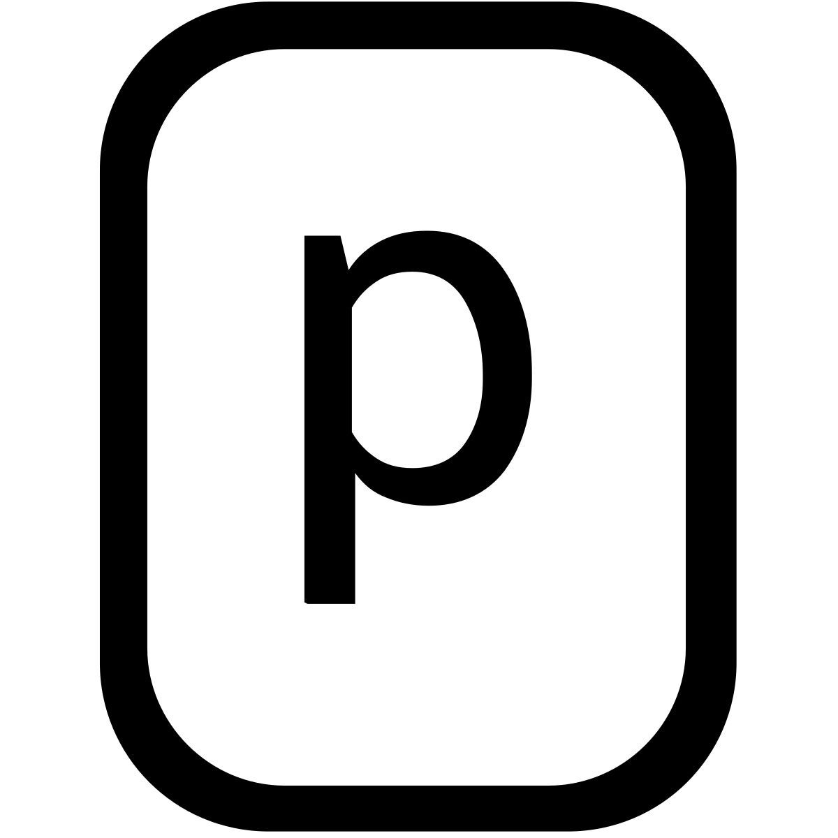 p icon