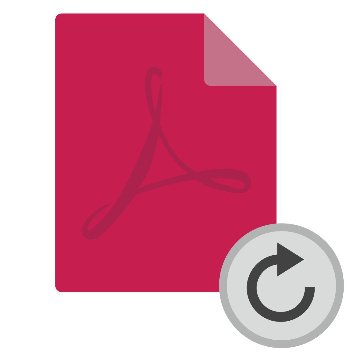 rotate pdf file icon