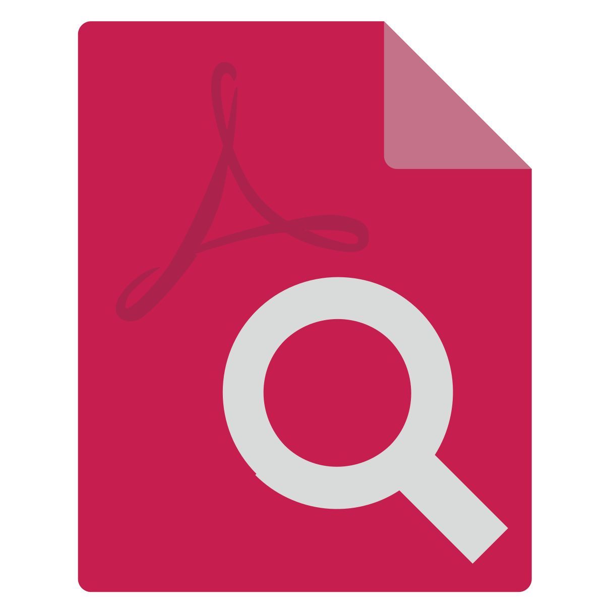 search pdf file icon