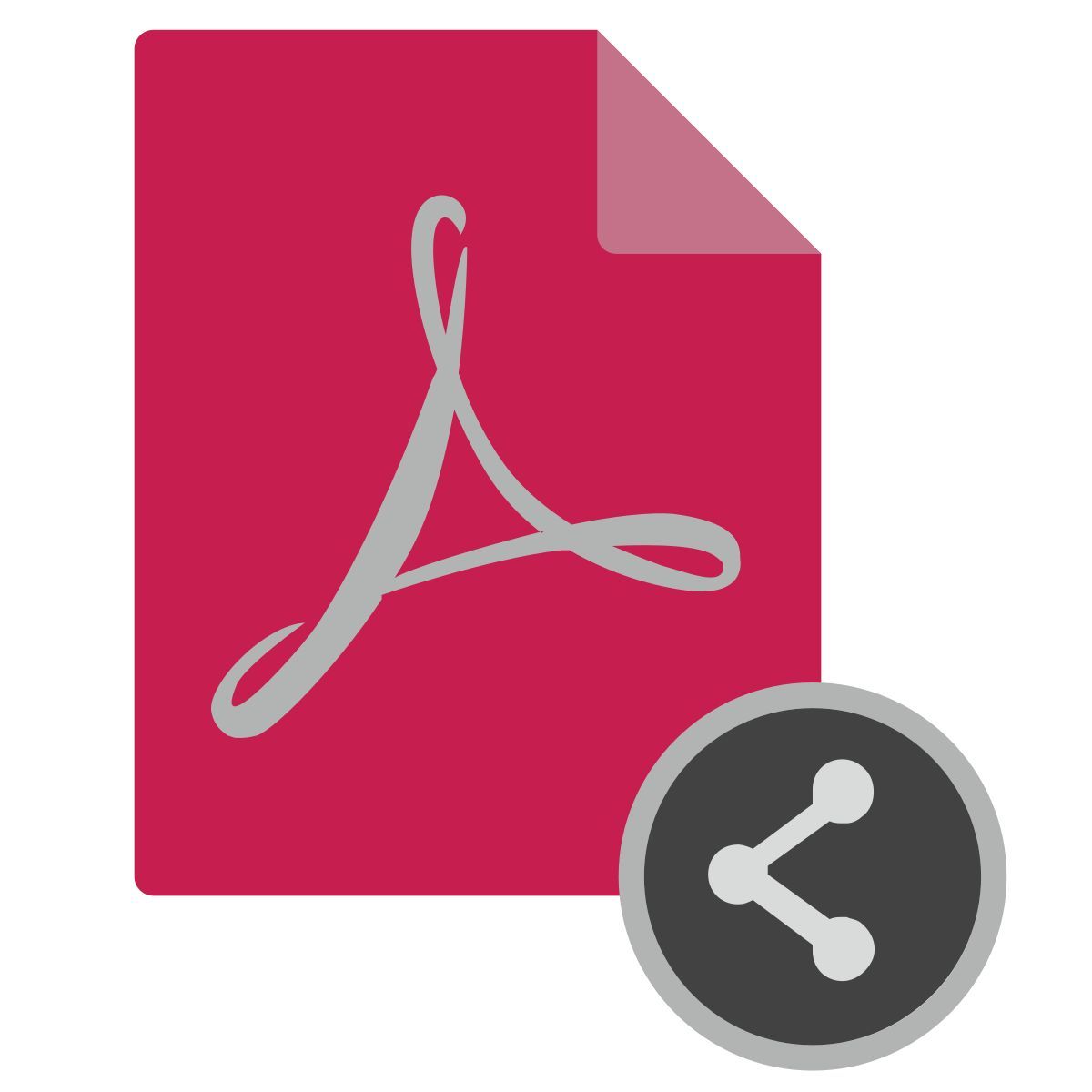 condividi file pdf icon