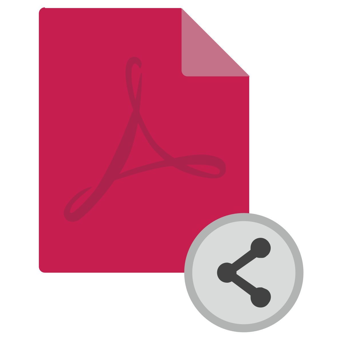 condividi file pdf icon