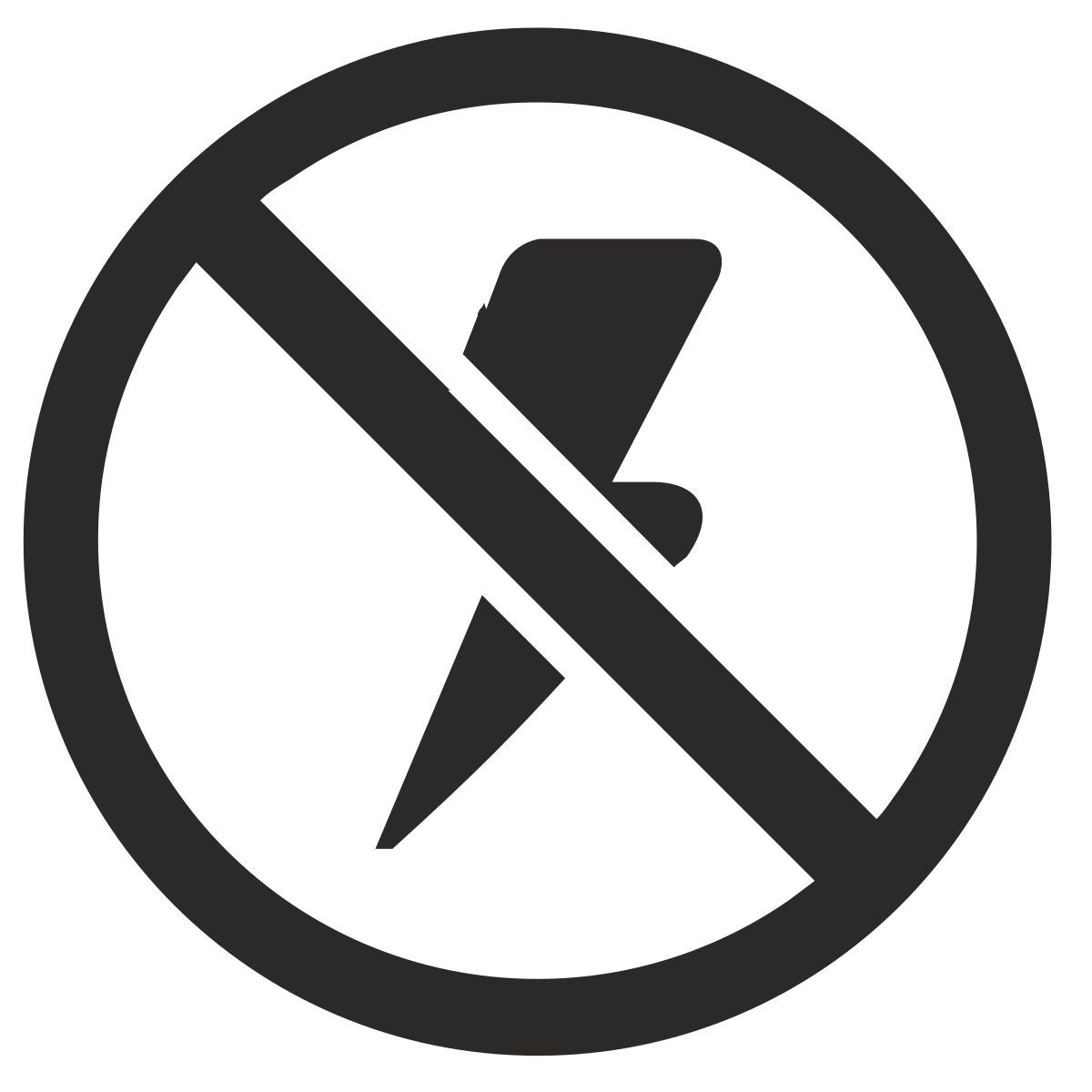 switch off flash icon