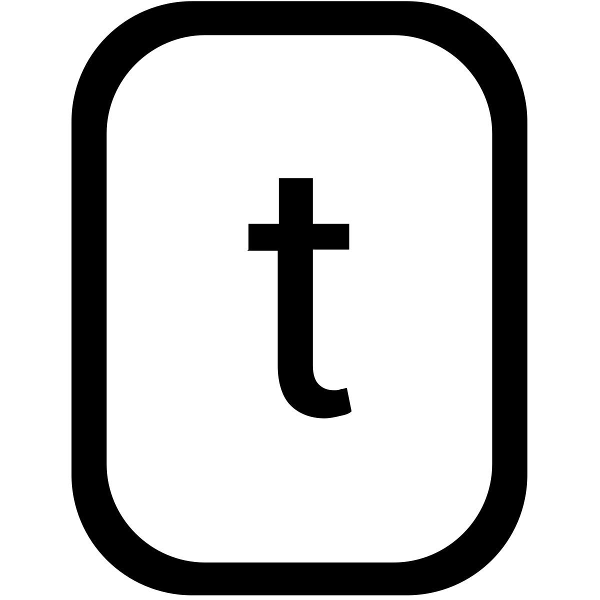 t majuscule icon