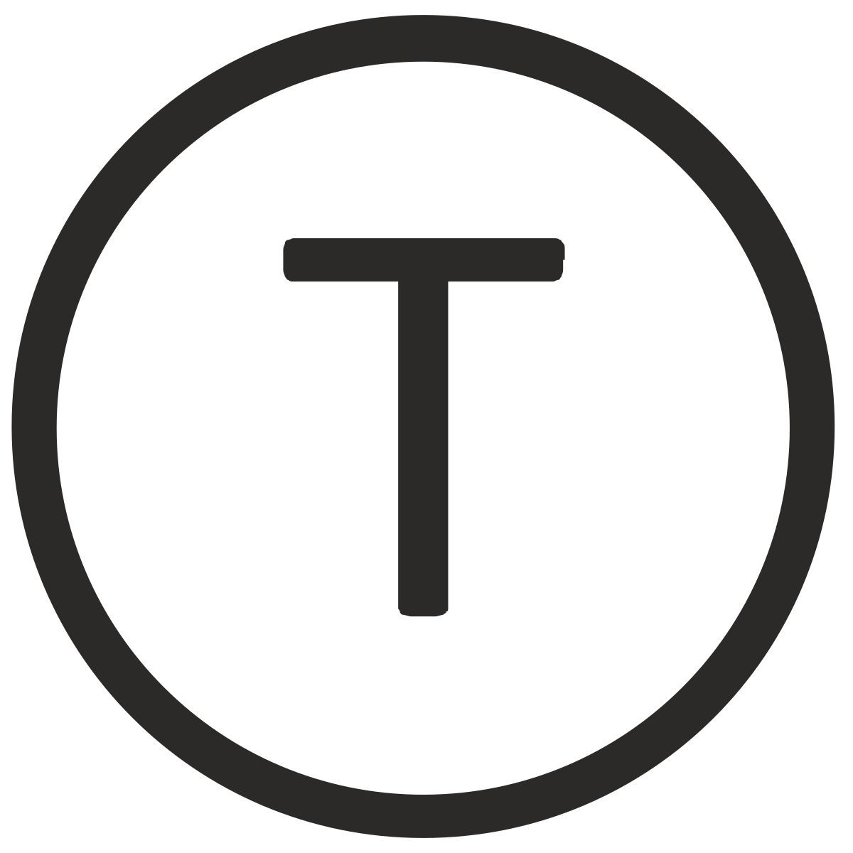 t majuscule icon