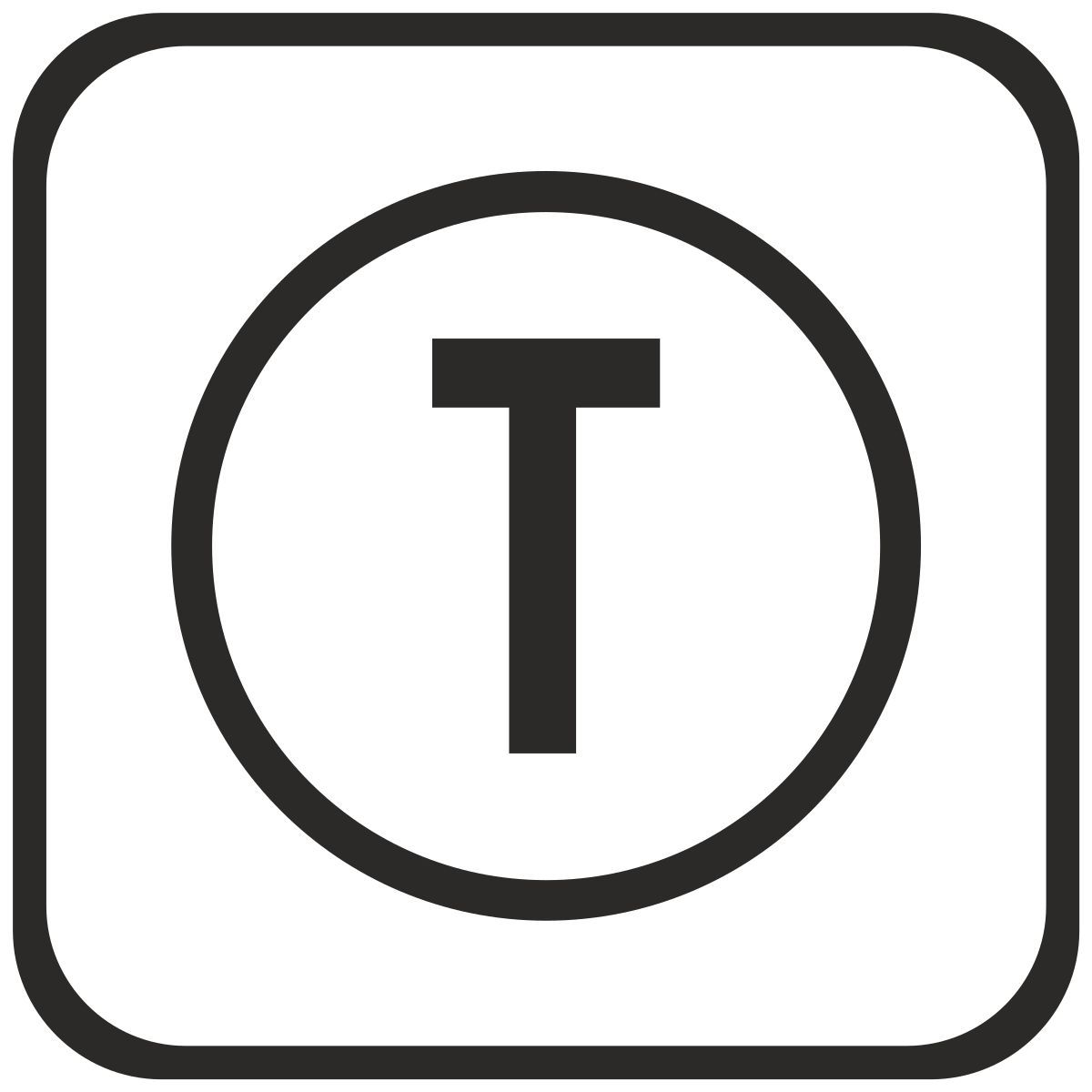 t majuscule icon