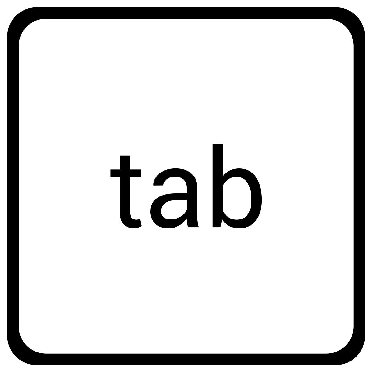 tasto tab icon