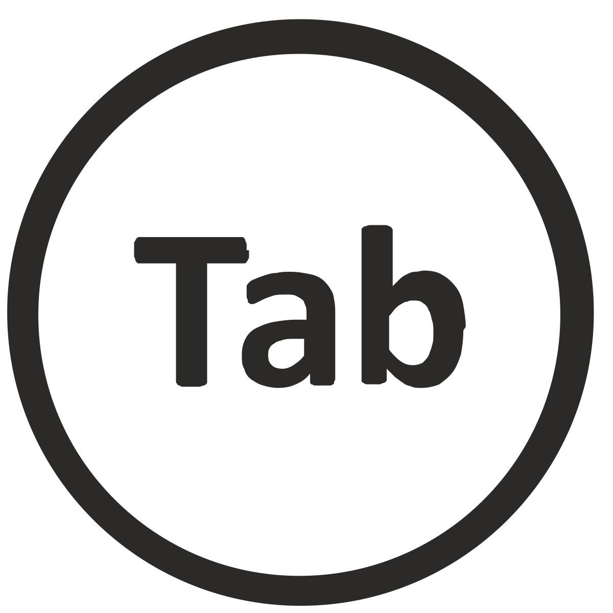 tasto tab icon