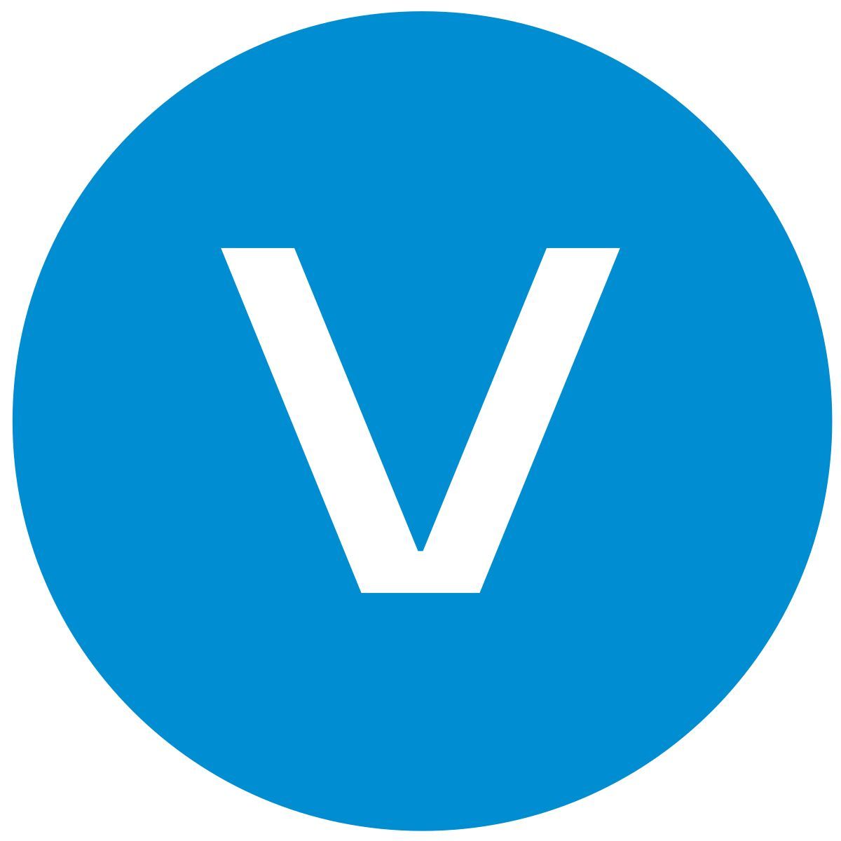 v icon