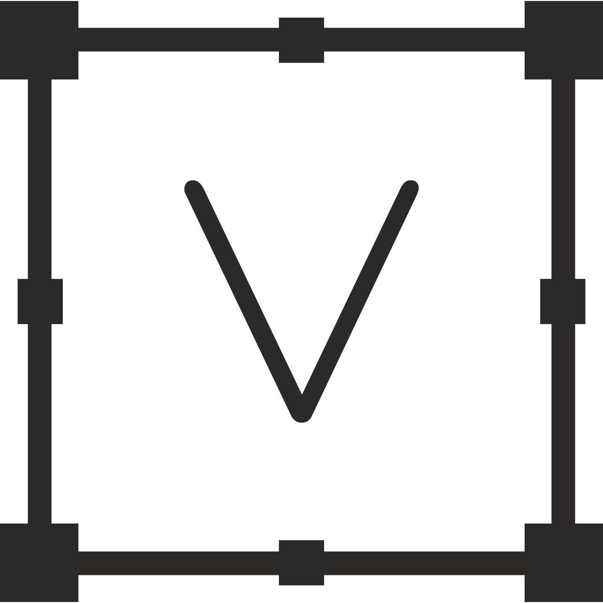 v icon