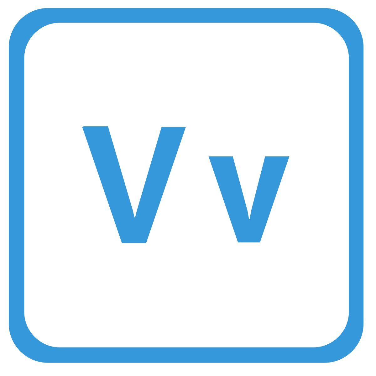 v icon