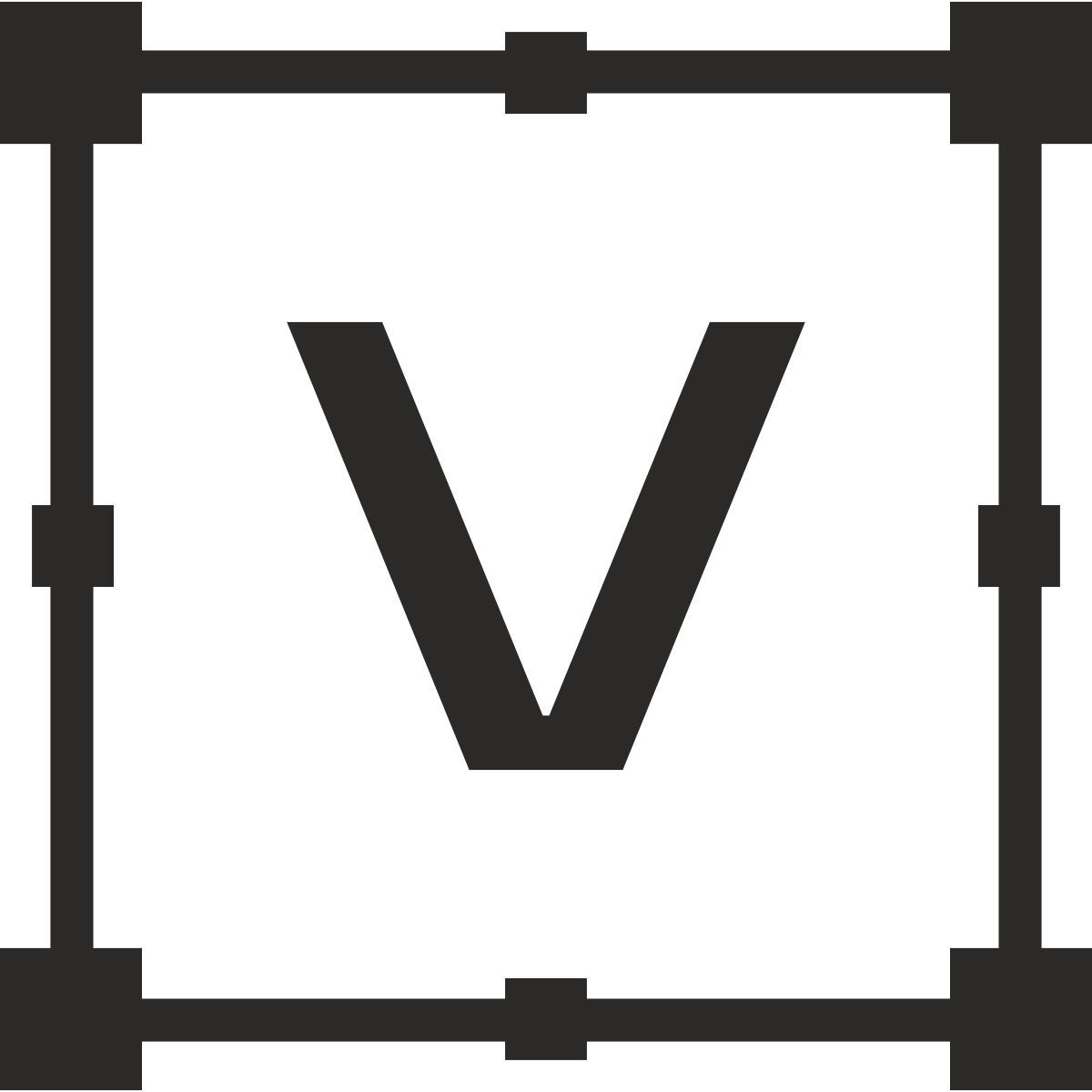 v icon