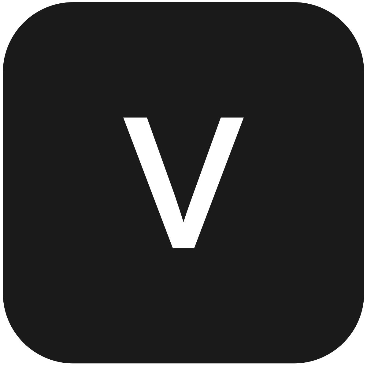 v icon