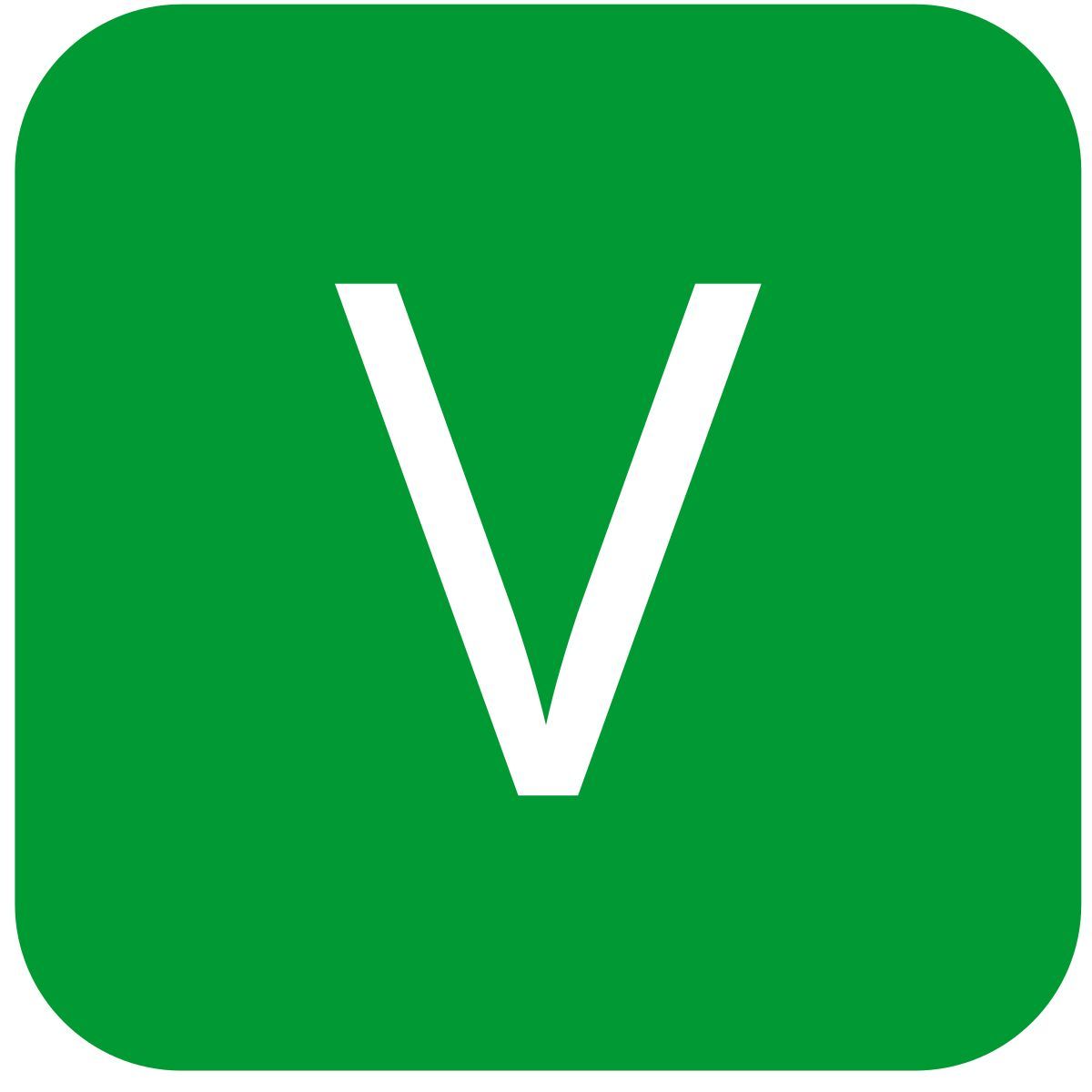 v icon