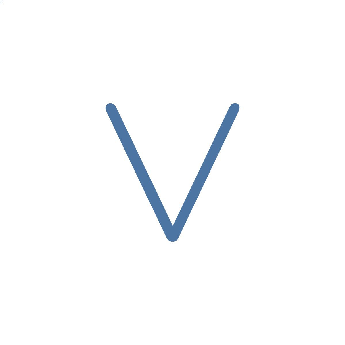 v icon