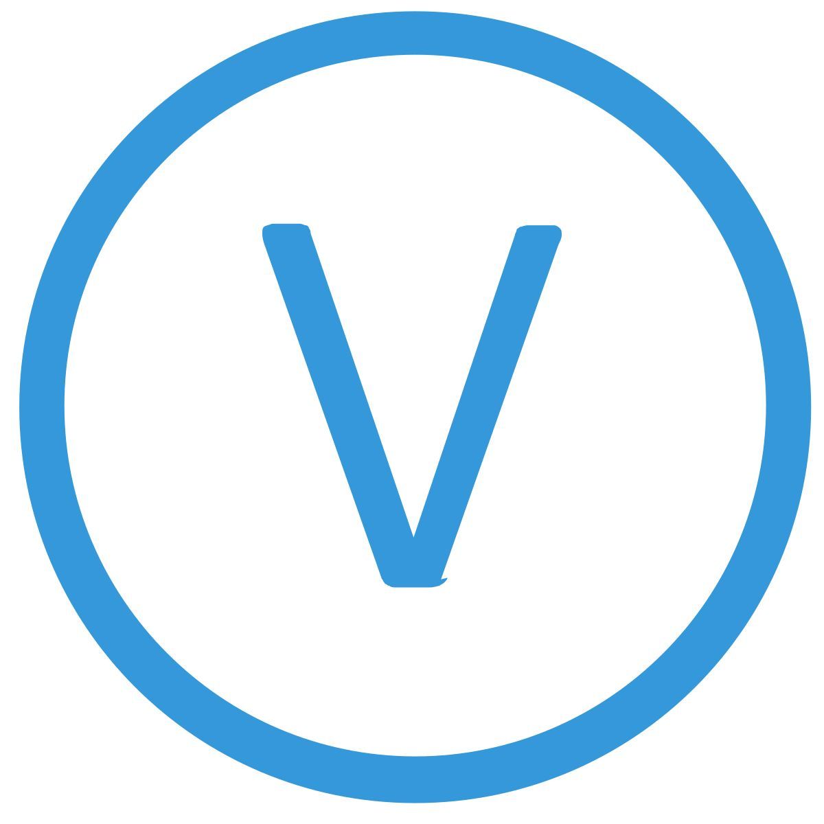 v icon