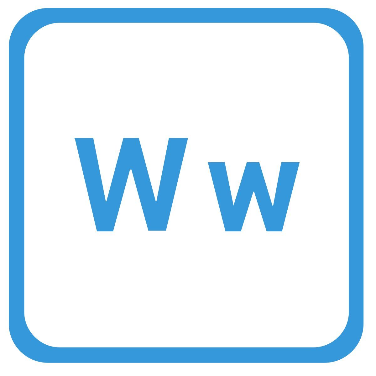w icon