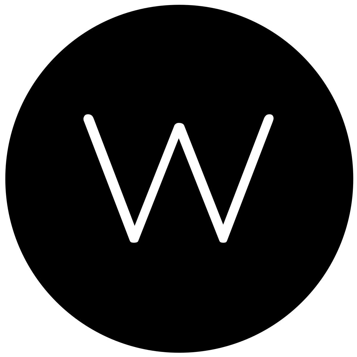 w icon