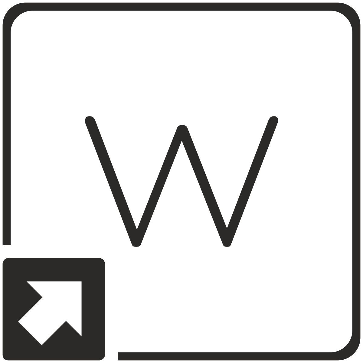 w icon